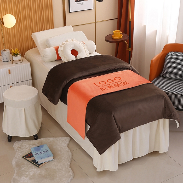 91家纺网 家纺一手货源 找家纺 琪宝阁 2024新款立丝绒美 容床罩套件-欧若拉 咖啡