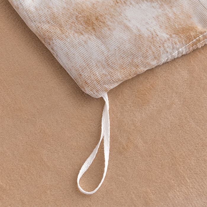 91家纺网 家纺一手货源 找家纺 爱上家居 2024新款AB版兔兔绒牛奶绒四件套 驼色