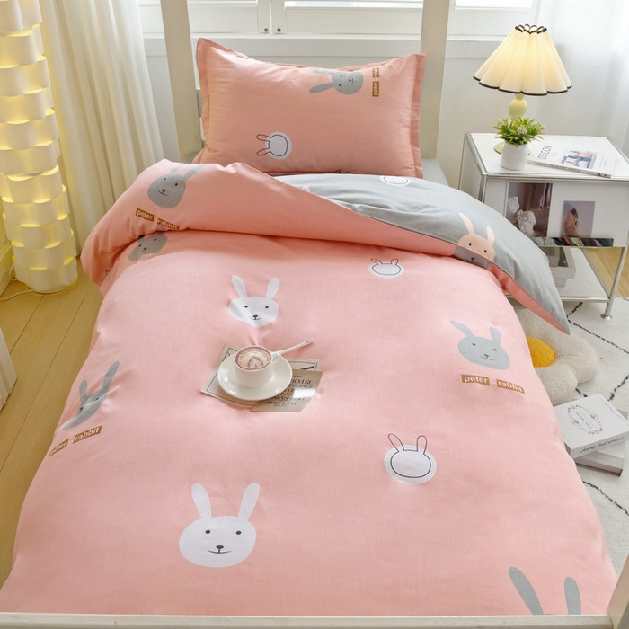 91家纺网 家纺一手货源 找家纺 （总）京天家纺 2024新款全棉印花13372学生三件套