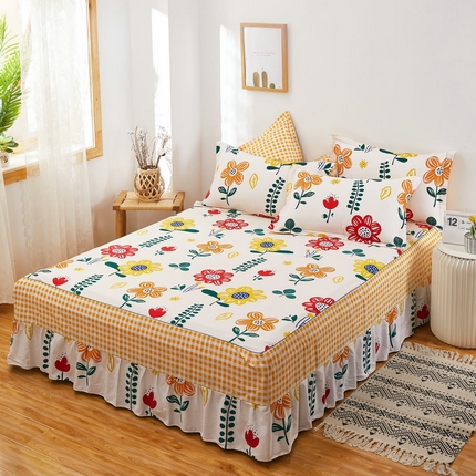 91家纺网 家纺一手货源 找家纺 （总）京天家纺 2024新款12868全棉单品床裙