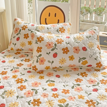 91家纺网 家纺一手货源 找家纺 （总）棉立方家纺 2023新款全棉夹棉喷气印花四件套及单品-单枕套