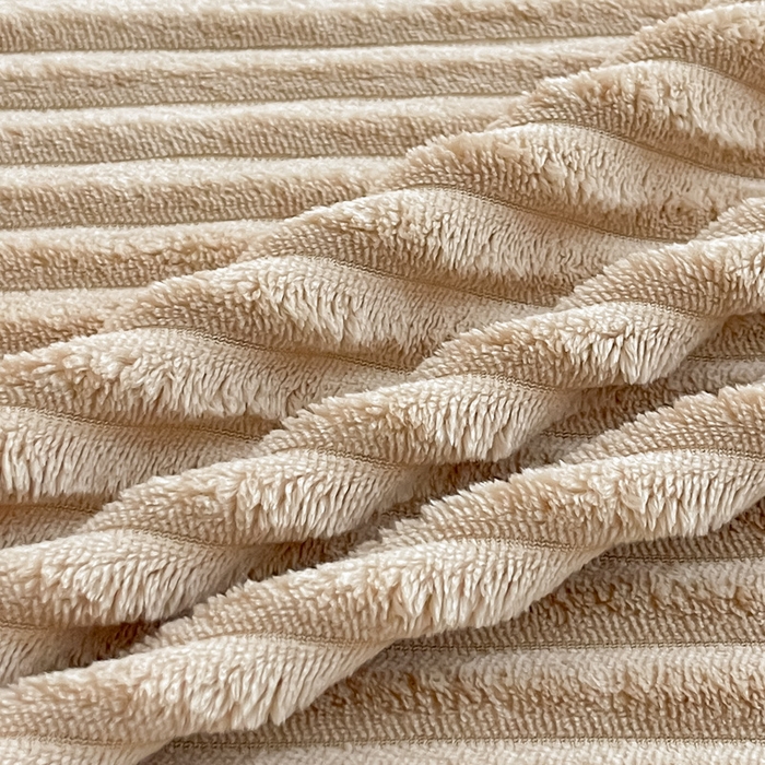 91家纺网 家纺一手货源 找家纺 一帆毯业 2024新款抽条压缩代发抽空跨境外贸260克兔毛珊瑚法兰绒空调毯子抽条毛毯简约牛奶绒盖毯 麻薯咖