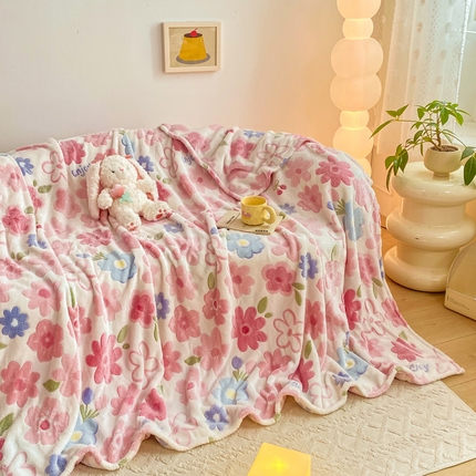 91家纺网 家纺一手货源 找家纺 （总）悦织湾家纺 2025新款加厚雪花绒印花多功能毛毯牛奶绒休闲盖毯子跨境专供外贸出口电商热销款