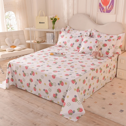 91家纺网 家纺一手货源 找家纺 （总）棉立方家纺 2023新款全棉喷气印花四件套及单品-单床单