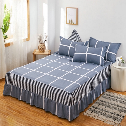 91家纺网 家纺一手货源 找家纺 （总）京天家纺 2024新款12868全棉单品床裙