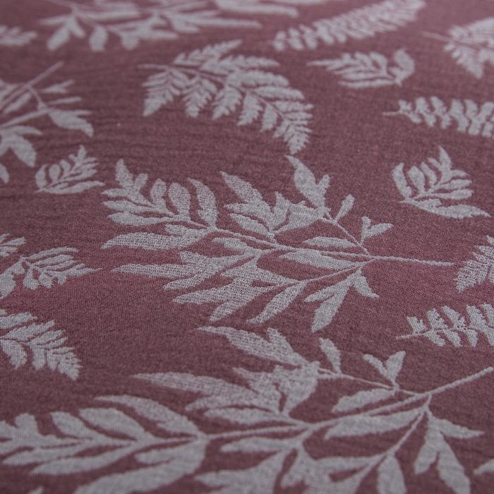 91家纺网 家纺一手货源 找家纺 鲁爱 2025新款全棉色织双层纱布流苏款四件套 扶苏-豆沙