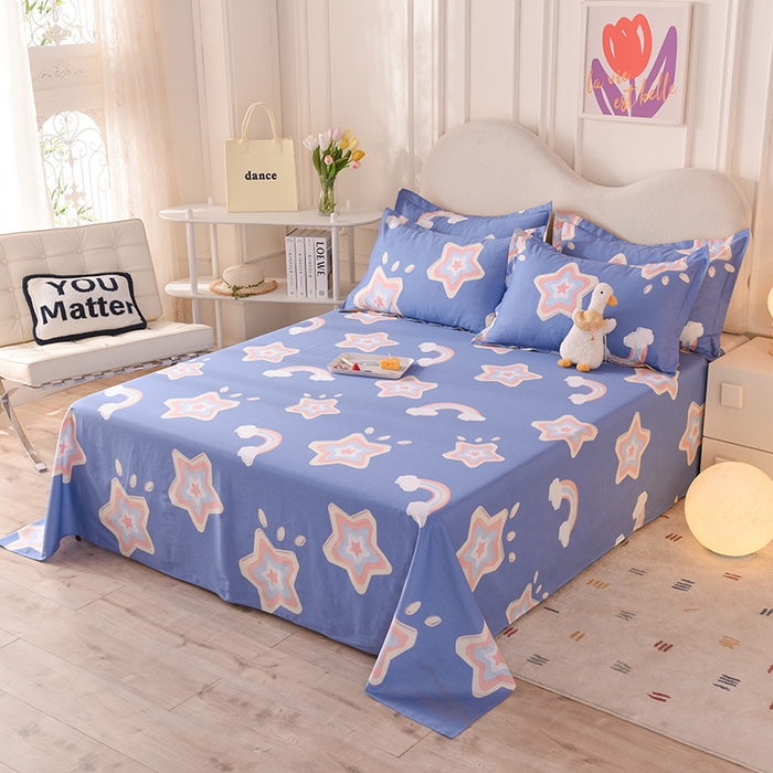 91家纺网 家纺一手货源 找家纺 （总）棉立方家纺 2023新款全棉喷气印花四件套及单品-单床单