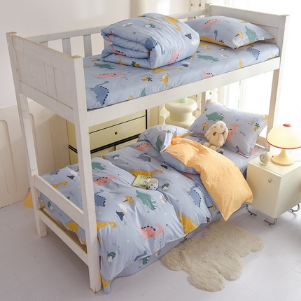 91家纺网 家纺一手货源 找家纺 （总）棉立方家纺 2024新款加厚学生床全棉三件套