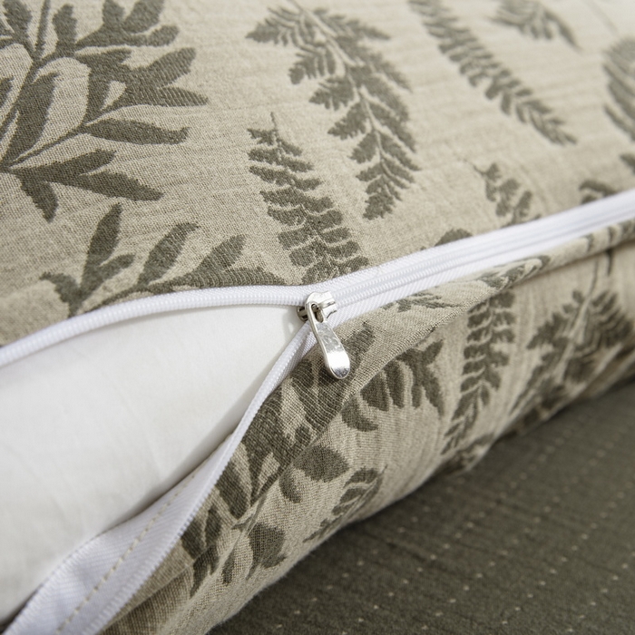 91家纺网 家纺一手货源 找家纺 鲁爱 2025新款全棉色织双层纱布流苏款四件套 扶苏-绿