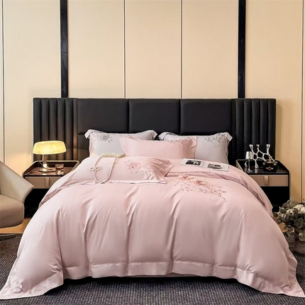 91家纺网 家纺一手货源 找家纺 玖玖爱家纺 2024新款艾阳绒四件套-西班牙庄园 西班牙庄园粉