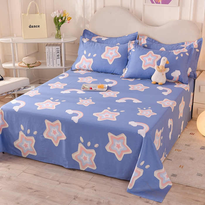 91家纺网 家纺一手货源 找家纺 （总）棉立方家纺 2023新款全棉喷气印花四件套及单品-单床单