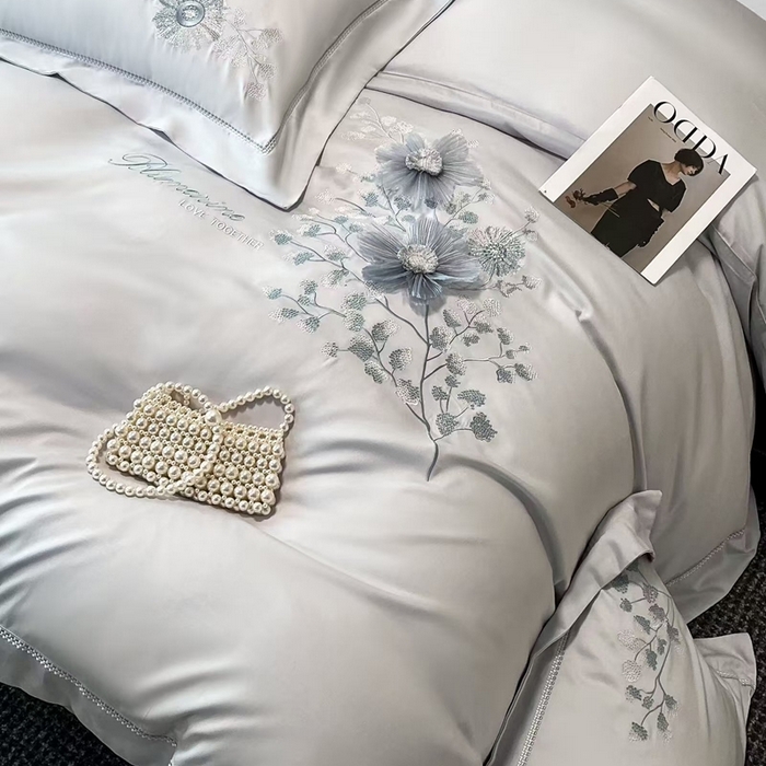 91家纺网 家纺一手货源 找家纺 玖玖爱家纺 2024新款艾阳绒四件套-西班牙庄园 西班牙庄园灰