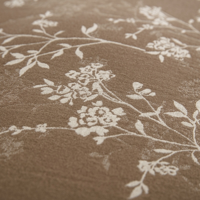 91家纺网 家纺一手货源 找家纺 鲁爱 2025新款全棉色织双层纱布流苏款四件套 惊鸿-浅咖