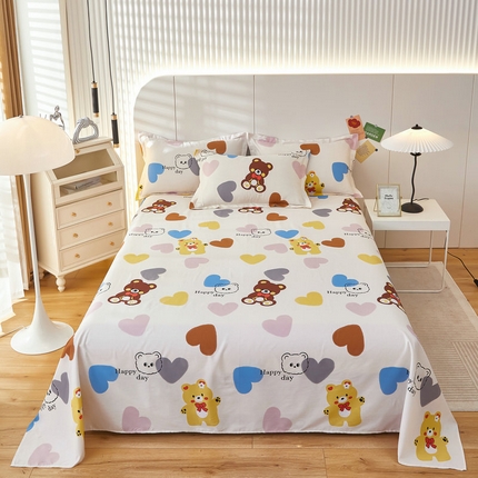 91家纺网 家纺一手货源 找家纺 （总）京天家纺 2024新款12868全棉直角单品床单