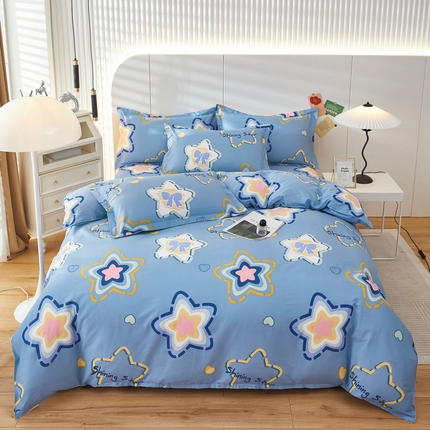 91家纺网 家纺一手货源 找家纺 （总）京天家纺 2024新款40支全棉12868床单款四件套（尺寸足，有预留）