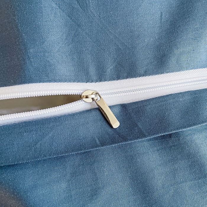 91家纺网 家纺一手货源 找家纺 一帆毯业 2024新款全棉纯色刺绣麻绳滚边四件套 宾利蓝