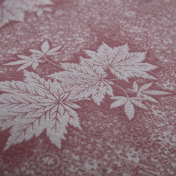 91家纺网 家纺一手货源 找家纺 鲁爱 2025新款全棉色织双层纱布流苏款四件套 秋韵-豆沙