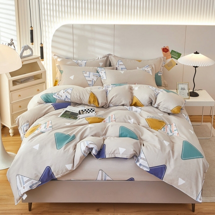 91家纺网 家纺一手货源 找家纺 （总）京天家纺 2024新款40支全棉12868床笠款四件套