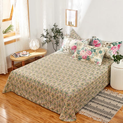 91家纺网 家纺一手货源 找家纺 （总）京天家纺 2024新款12868全棉直角单品床单