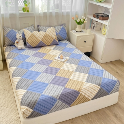 91家纺网 家纺一手货源 找家纺 （总）雅阁尔 2024新款水洗云朵棉单品系列-床笠单件单床笠