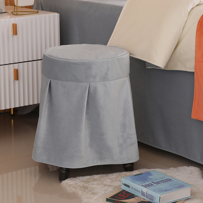 91家纺网 家纺一手货源 找家纺 琪宝阁 2024新款立丝绒美 容床罩套件-欧若拉 蓝灰