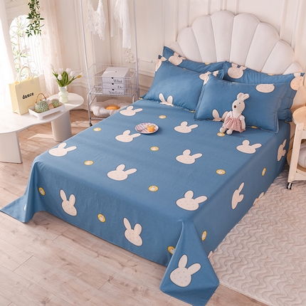 91家纺网 家纺一手货源 找家纺 （总）棉立方家纺 2023新款全棉喷气印花四件套及单品-单床单