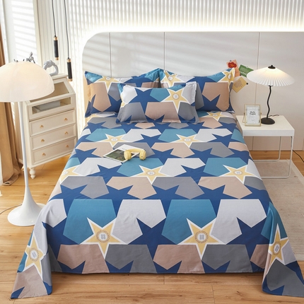 91家纺网 家纺一手货源 找家纺 （总）京天家纺 2024新款12868全棉直角单品床单