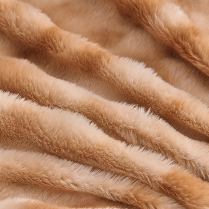 91家纺网 家纺一手货源 找家纺 爱上家居 2024新款AB版兔兔绒牛奶绒四件套 驼色