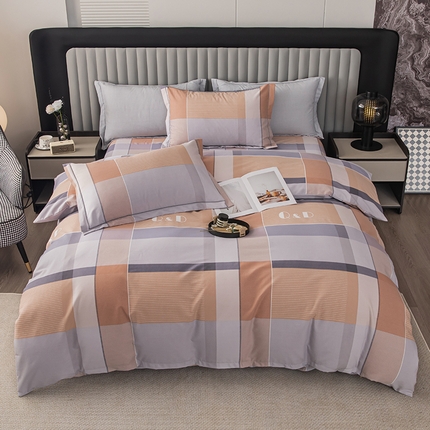 91家纺网 家纺一手货源 找家纺 （总1）喜四方 2024新款全棉磨毛全棉印花四件套