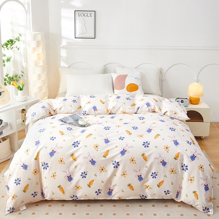 91家纺网 家纺一手货源 找家纺 （总）京天家纺 2024新款12868全棉单品被套(尺寸足，有预留）