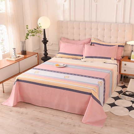 91家纺网 家纺一手货源 找家纺 （总）棉立方家纺 2023新款全棉喷气印花四件套及单品-单床单