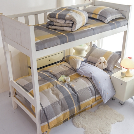 91家纺网 家纺一手货源 找家纺 （总）棉立方家纺 2024新款加厚学生床全棉三件套