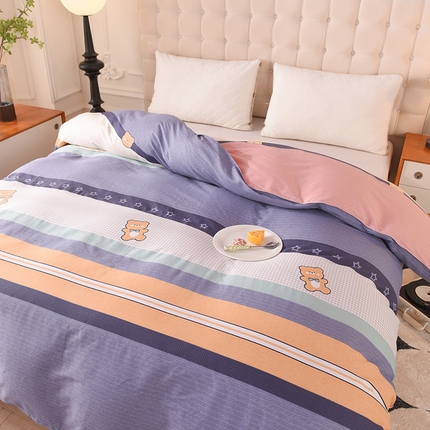 91家纺网 家纺一手货源 找家纺 （总）棉立方家纺 2023新款全棉喷气印花四件套及单品-单品被套