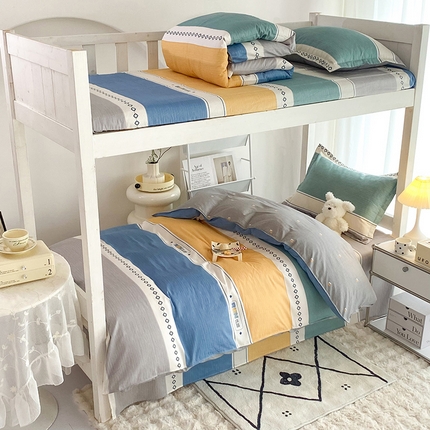 91家纺网 家纺一手货源 找家纺 （总）棉立方家纺 2024新款加厚学生床全棉三件套