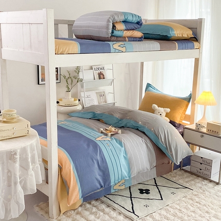 91家纺网 家纺一手货源 找家纺 （总）棉立方家纺 2024新款加厚学生床全棉三件套