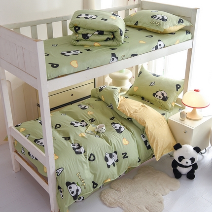 91家纺网 家纺一手货源 找家纺 （总）棉立方家纺 2024新款加厚学生床全棉三件套