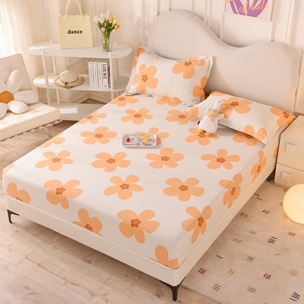 91家纺网 家纺一手货源 找家纺 （总）棉立方家纺 2023新款全棉喷气印花四件套及单品-单床笠