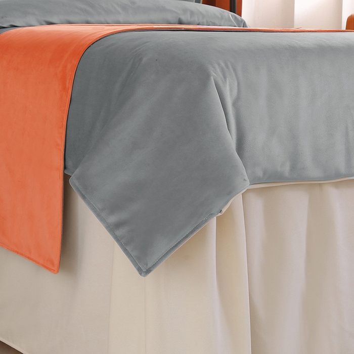 91家纺网 家纺一手货源 找家纺 琪宝阁 2024新款立丝绒美 容床罩套件-欧若拉 浅灰