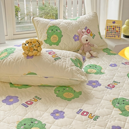 91家纺网 家纺一手货源 找家纺 （总）棉立方家纺 2023新款全棉夹棉喷气印花四件套及单品-单枕套