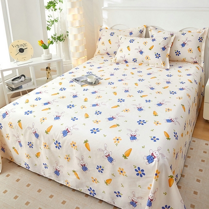 91家纺网 家纺一手货源 找家纺 （总）京天家纺 2024新款12868全棉直角单品床单