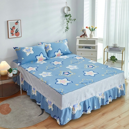 91家纺网 家纺一手货源 找家纺 （总）京天家纺 2024新款12868全棉单品床裙