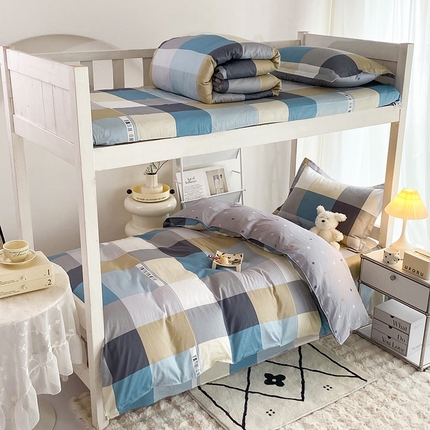 91家纺网 家纺一手货源 找家纺 （总）棉立方家纺 2024新款加厚学生床全棉三件套