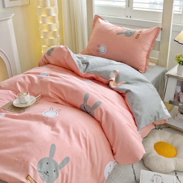 91家纺网 家纺一手货源 找家纺 （总）京天家纺 2024新款全棉印花13372学生三件套