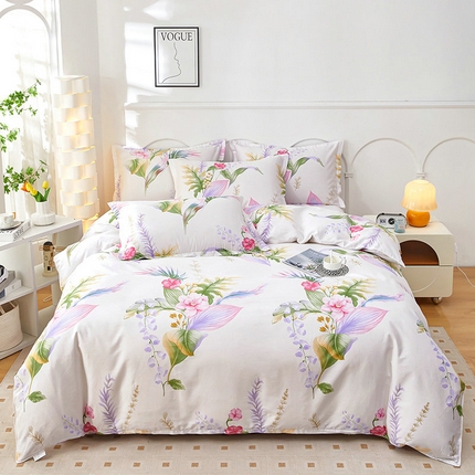 91家纺网 家纺一手货源 找家纺 （总）京天家纺 2024新款40支全棉12868床单款四件套（尺寸足，有预留）