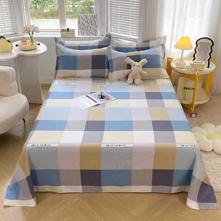 91家纺网 家纺一手货源 找家纺 （总）棉立方家纺 2023新款全棉时尚印花单品套件系列-单独床单