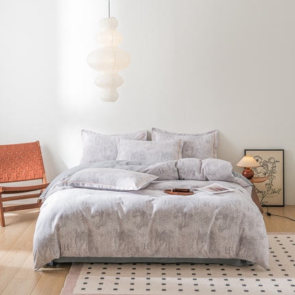 91家纺网 家纺一手货源 找家纺 萌宝老粗布 2025新直播加厚全棉活性磨毛四件套马德里