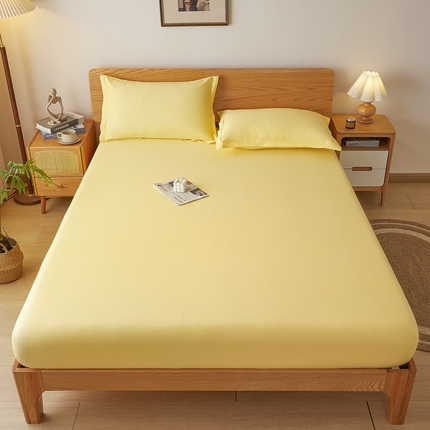 91家纺网 家纺一手货源 找家纺 （总）棉立方家纺 2024新款A类全棉纯色单床笠