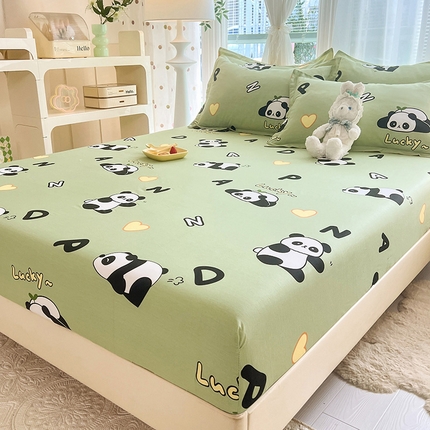 91家纺网 家纺一手货源 找家纺 （总）棉立方家纺 2024新款全棉喷气印花四件套单品系列-床笠