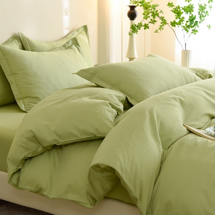 91家纺网 家纺一手货源 找家纺 （总）棉立方家纺 2023新款亲肤全棉纯色单品套件系列-四件套