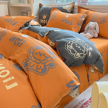 91家纺网 家纺一手货源 找家纺 （总）棉立方家纺 2024新款全棉喷气印花四件套单品系列-四件套